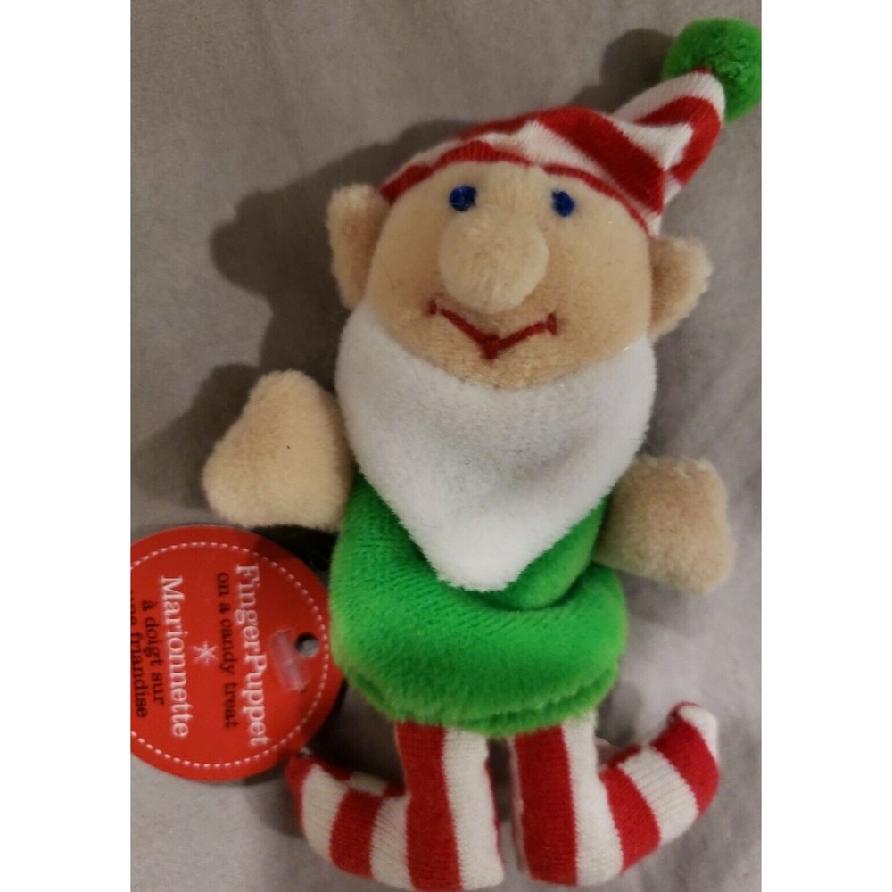 Santa's Christmas Elfā Finger Puppet By Starbucks Coffee VINTAGE NWT 2001